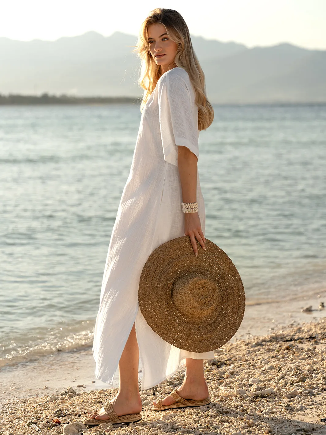 Sevilla Cotton Kimono Coconut