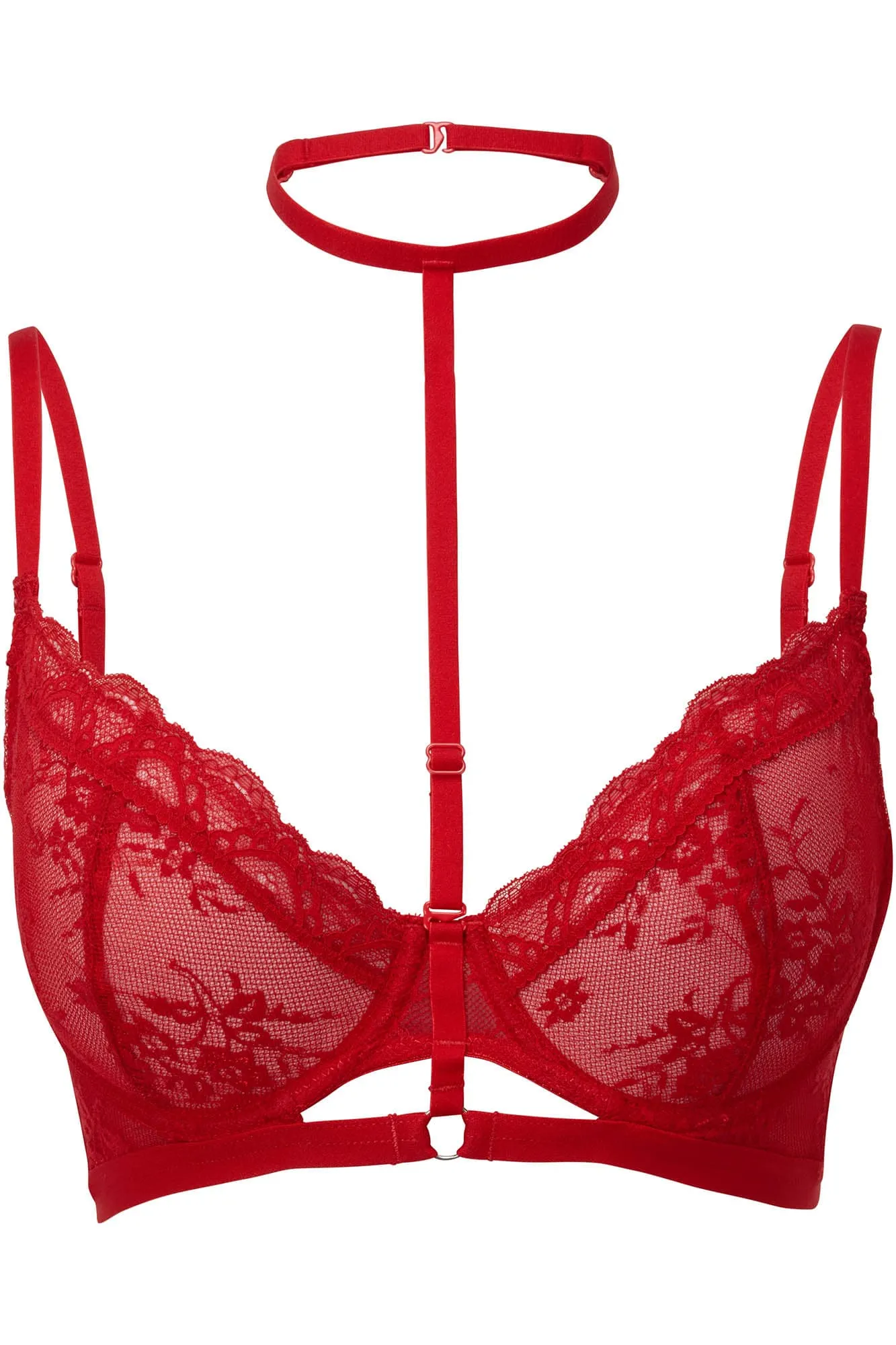 Sheer Evil Bra [SCARLET]