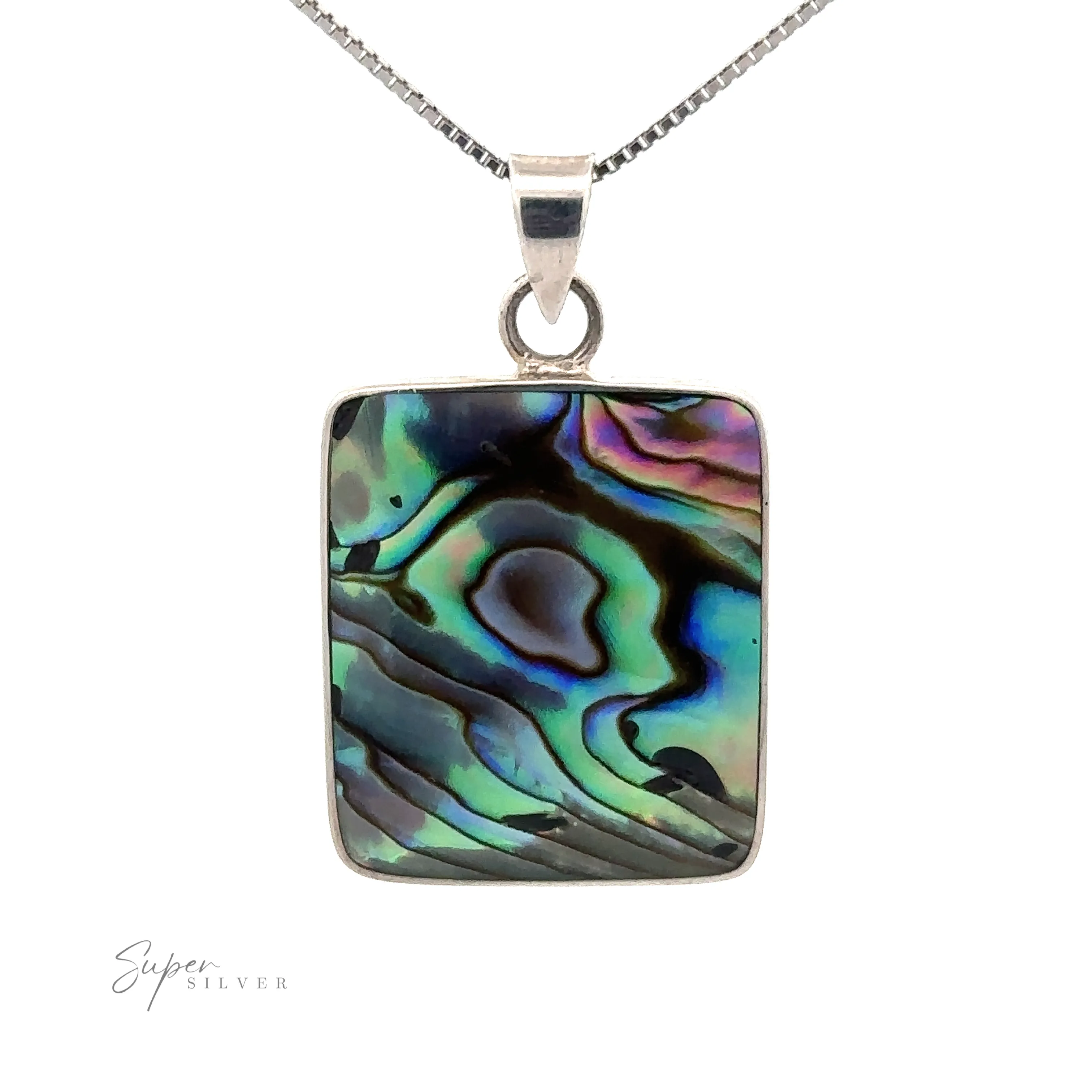 Square Abalone Pendant