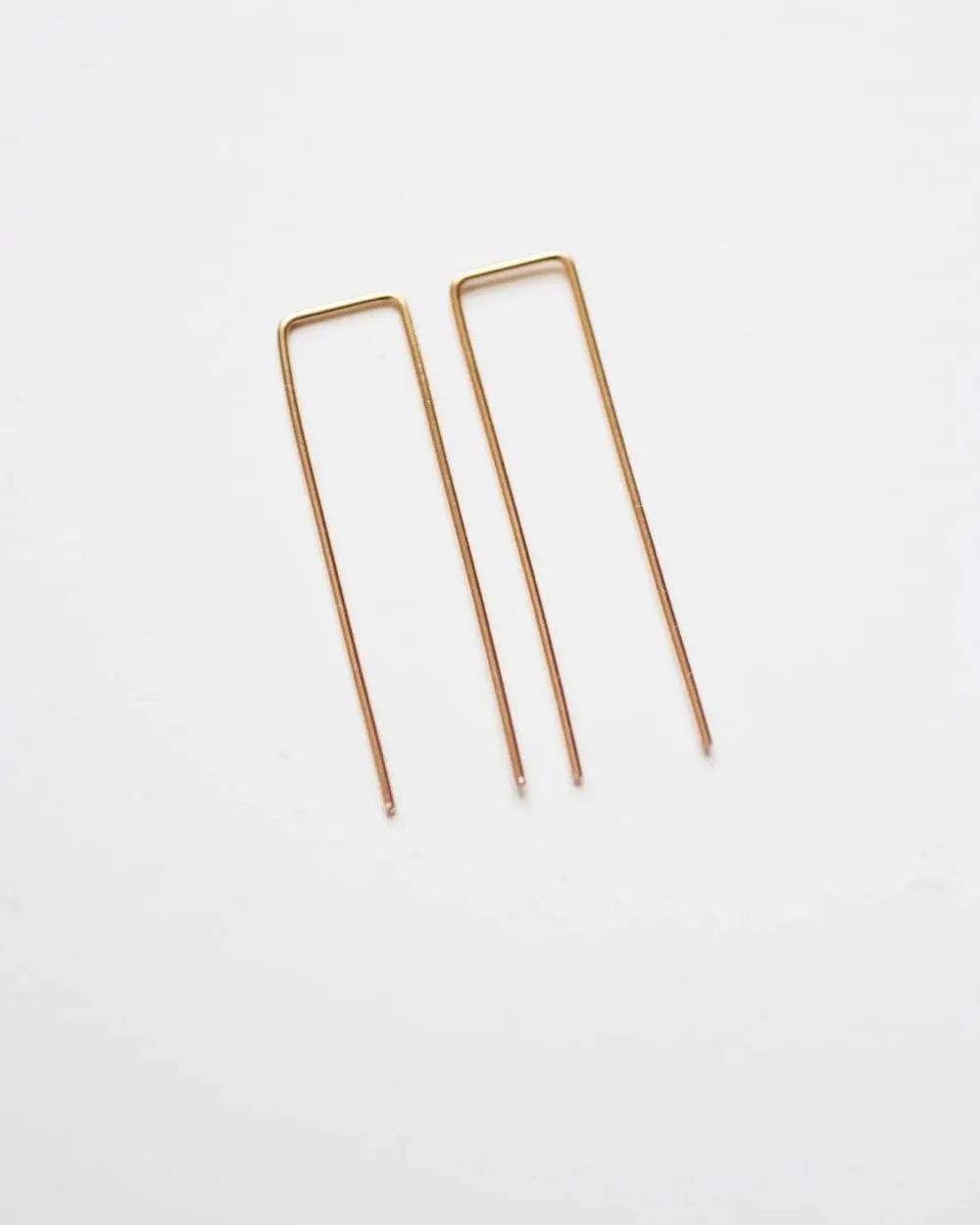 Square Minimalist Wire Earrings