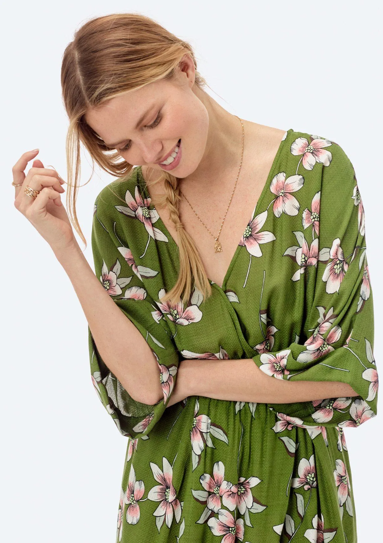 Stefanie Floral Asymmetrical Dress