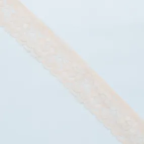 Stretch Lace Trim 30mm Design-3N Nude