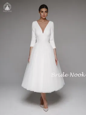 Tea Length Wedding Dress | Wedding Reception Dress | Bride Nook