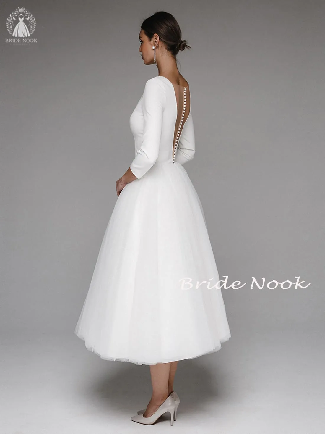 Tea Length Wedding Dress | Wedding Reception Dress | Bride Nook