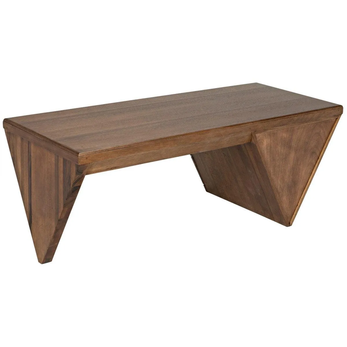 Tetramo Desk, Dark Walnut by Noir