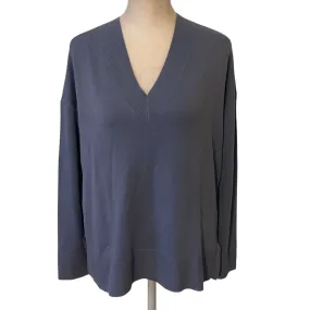 Treasure & Bond NWT Blue Manor Cashmere Blend V-Neck Sweater Womens Size XXS NEW