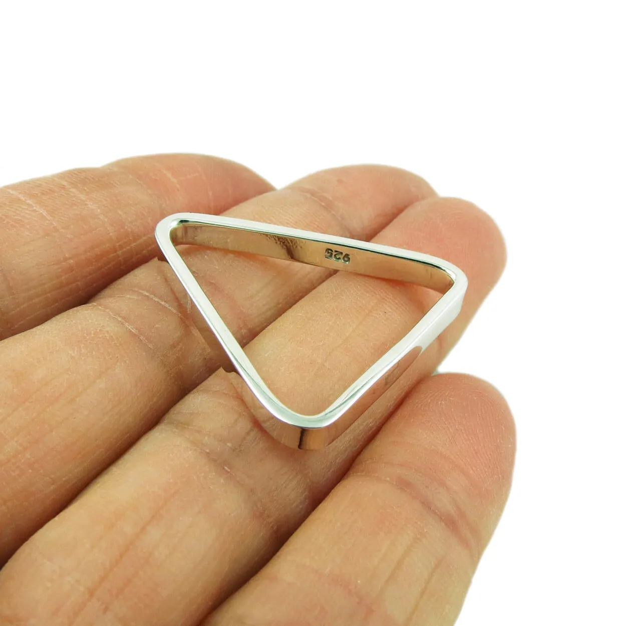 Triangle 925 Sterling Silver Geometric Pendant