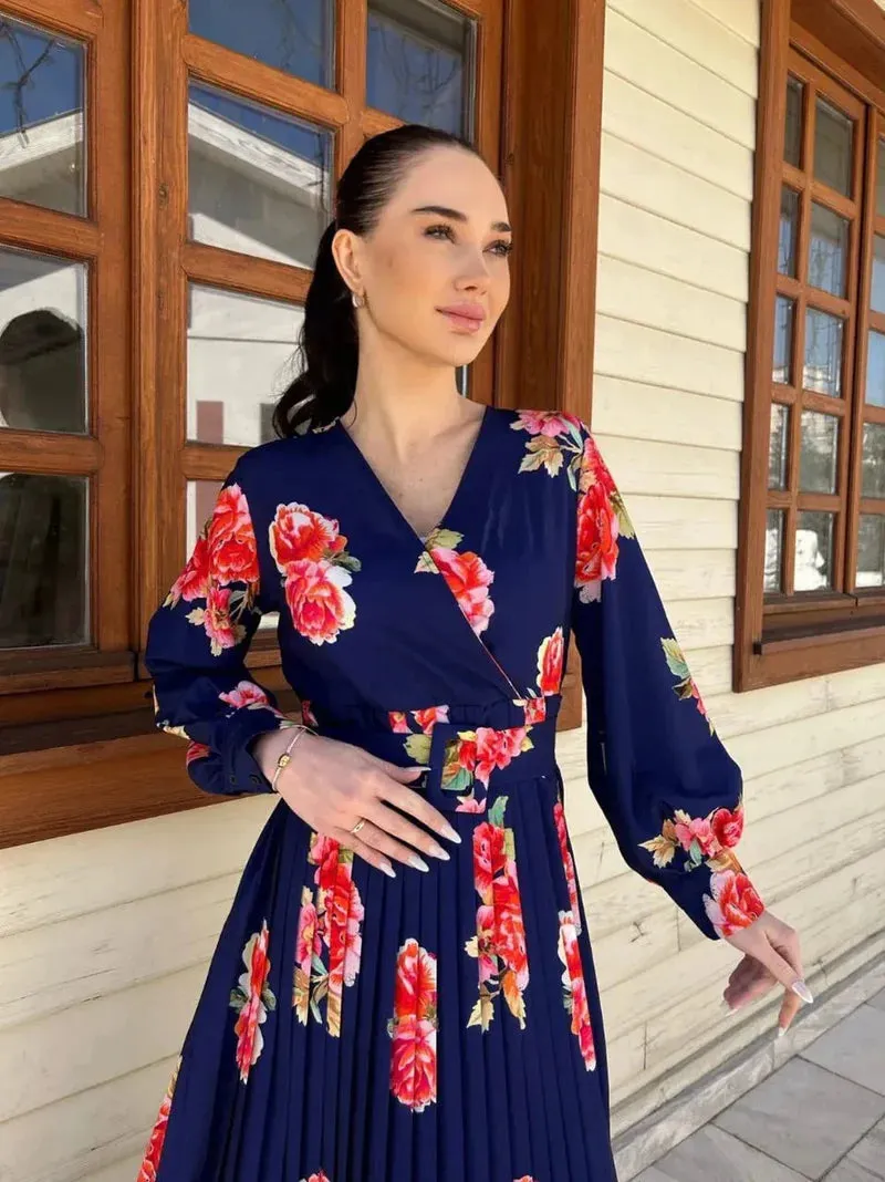 Zainab Floral Maxi Dress in 2 color