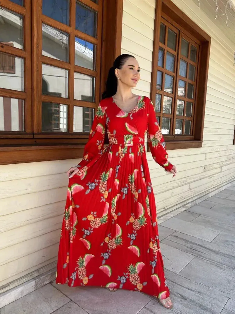 Zainab Floral Maxi Dress in 2 color